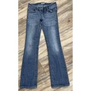 MEK Denim Getty Slim Boot Cut Jeans Dark Wash Sz 27 X 34